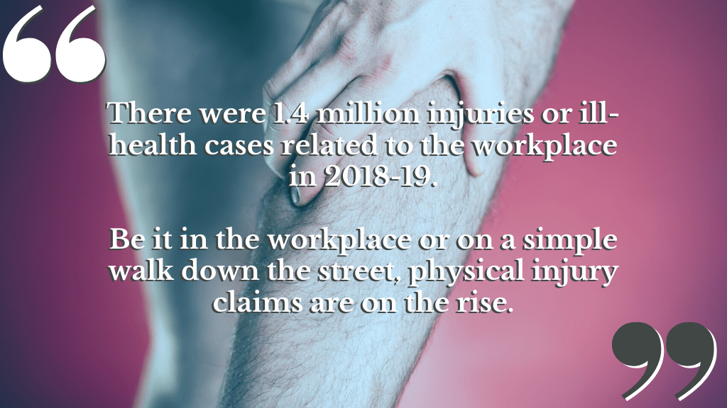 We work with solicitors that specialise in physical injury claims